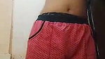 dense hairy pussy girl shows her boobs and ass