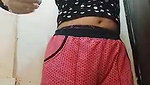 dense hairy pussy girl shows her boobs and ass
