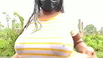Sexy girl showing outdoor