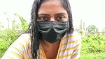 Sexy girl showing outdoor