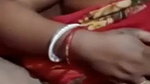 Unsatisfied village Bhabhi fingering her hairy pussy on video call