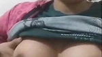 Indian cute girl in glasses showing her boobs