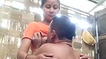 Assamese village wife boobs sucking by Devar on cam