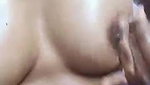 Desi solid maal showing her cute boobs