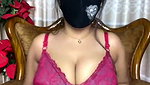 Beautiful hot girl with pink color