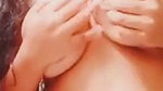 big boobs pressing in video call