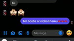 big boobs pressing in video call