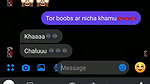 big boobs pressing in video call