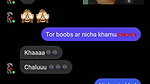 big boobs pressing in video call