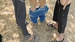 Indian Girl Outdoor Forest Stranger Man Fucking Threesom