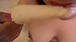 Horny Girl Inserting Kulfi In Pussy Licking
