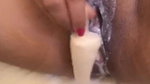 Horny Girl Inserting Kulfi In Pussy Licking