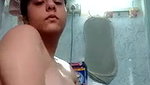 Cute Desi girl bathing nude on selfie
