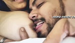 Bf licking gf nipple