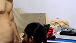 chubby Bengali girl giving blowjob to her lover