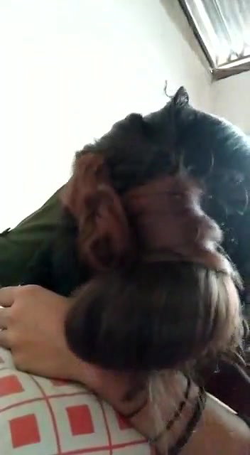 Indian GF breast feeding her BF on cam