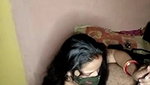 Indian wife dancing nude and giving handjob