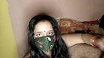 Indian wife dancing nude and giving handjob