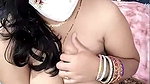 sexy mature Bhabhi milking boobs on live cam show