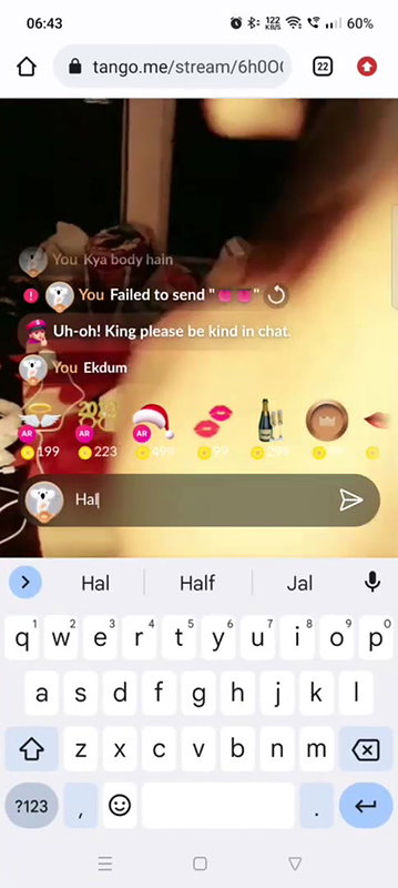 Keher (Keherrrr) Full Nude Show with Fingering on 121 Tango Live ~ with Face