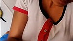 Indian cute girl oiling dick before sex