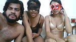 Indian teen girls threesome sex show