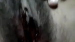 Desi girl showing her bloody pussy during periods