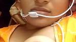 beautiful wife milking her boobs on VC