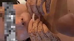 young newly married wife put condam in mouth