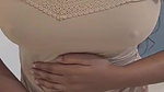 Indian girl pressing boob and showing her naked body