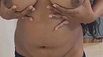Indian girl pressing boob and showing her naked body
