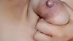 naughty mature Bhabhi playing with boobs with dirty talk