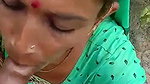 local Dehati randi giving blowjob in woods