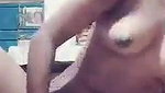 cute horny girl fingering pussy on selfie cam