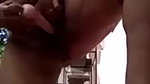 Desi BBW Milf masturbating pussy outdoors