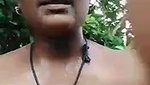 naughty Dehati wife bathing nude outdoors