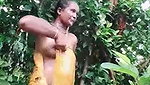naughty Dehati wife bathing nude outdoors