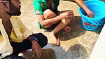 Babu ki Baby Vlogs Hot Bath After Playing Holi