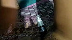Stripchat girl putting bottle I pussy