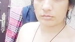 cute Indian housewife making her own nude video