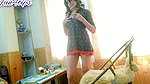 Beautiful Web Cam Session Goal Achieved Tearing Cloths!