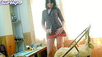 Beautiful Web Cam Session Goal Achieved Tearing Cloths!