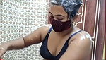 Hot girl bathing and show Boobs