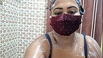 Hot girl bathing and show Boobs