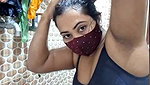 Hot girl bathing and show Boobs