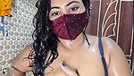 Hot girl bathing and show Boobs