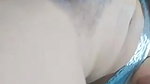girl in green saree Fingering