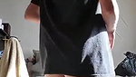 Nri slim babe showing her ass