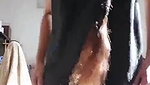 Nri slim babe showing her ass