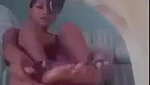 desi girl enjoys with dog